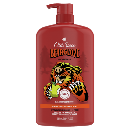 Old Spice Body Wash For Men, 24/7 Shower Clean, Bearglove - 33.4 Ounce Image 1 of 2