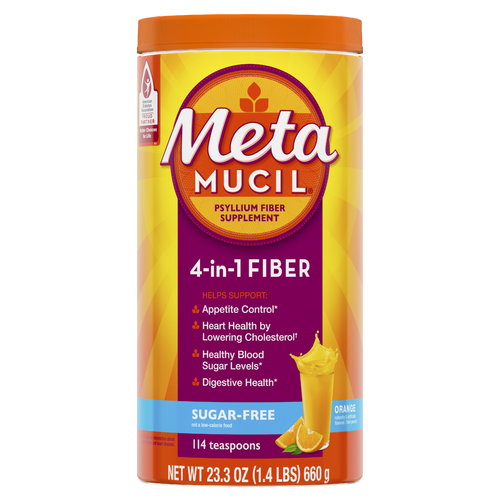 Meta Mucil Orange 4-In-1 Fiber - 23.3 Ounce