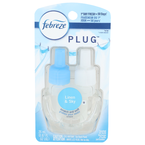 Febreze Plug Linen & Sky Scented Oil Refill - 26 ml