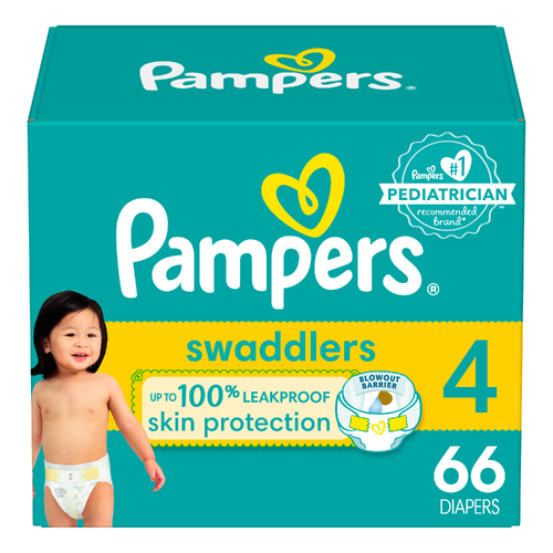 Pampers Swaddlers Super Pack Active Baby - 66 Count