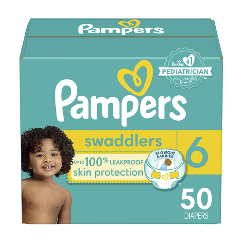 Pampers Swaddlers Diapers Size 6 35+ Lbs - 50 Count