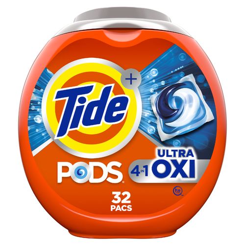 Tide+ Pods 4 In 1 With Ultra Oxi Detergent - 2.06 Pound