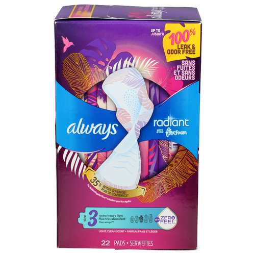 Always Light, Clean Scent Pads - 22 Count