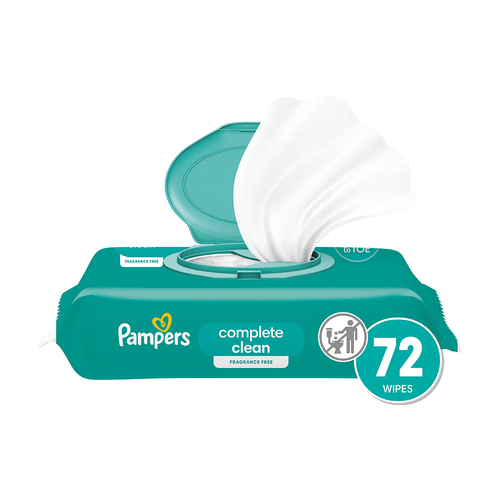 Pampers Unscented Complete Clean Wipes - 72 Count Image 1 of 3
