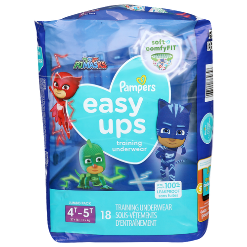 Pampers Easy Ups Jumbo Pack Training Underwear - 18 Count 0