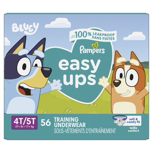 Pampers Easy Ups Training Underwear Boys Size 6 4t-5t - 56 Count