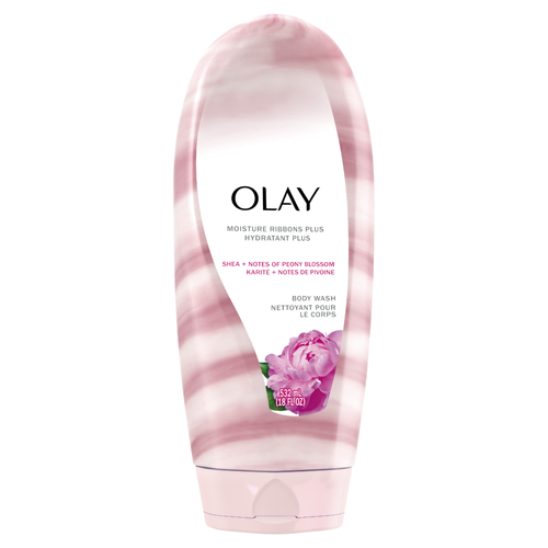 Olay Moisture Ribbons Plus Shea + Notes Of Peony Blossom Body Wash - 18 Ounce
