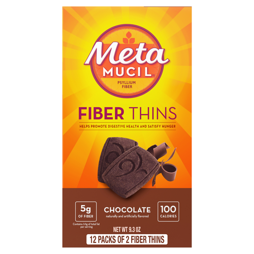 Meta Mucil Fiber Thins Chocolate - 9.3 Ounce