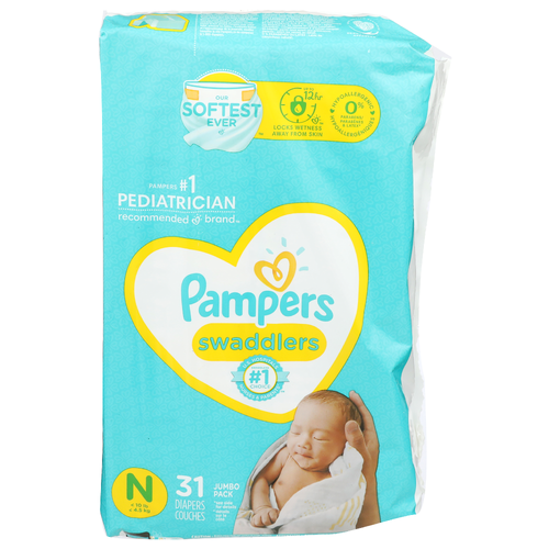 Pampers Swaddlers Diapers - 31 Count