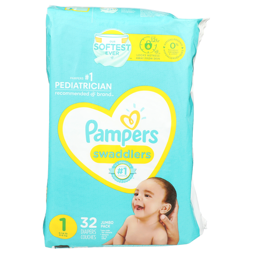 Pampers Swaddlers Jumbo Pack - 32 Count