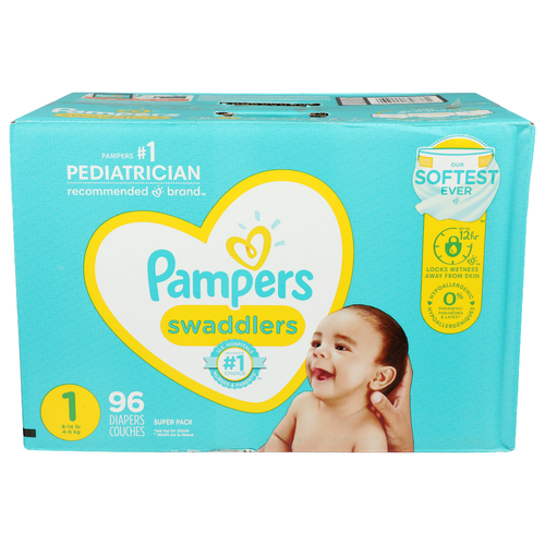 Pampers Swaddlers Diapers - 96 Count