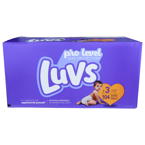 Luvs Pro Level Leak Protection Diapers - 104 Count Image 1 of 3