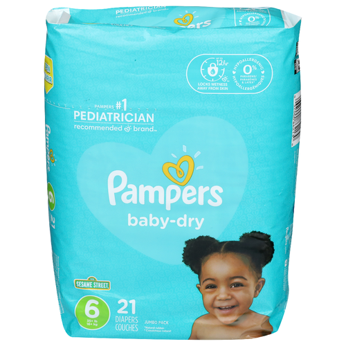 Pampers Baby-Dry Jumbo Pack Diapers - 21 Count