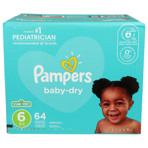 Pampers Baby-Dry Super Pack - 2 Count