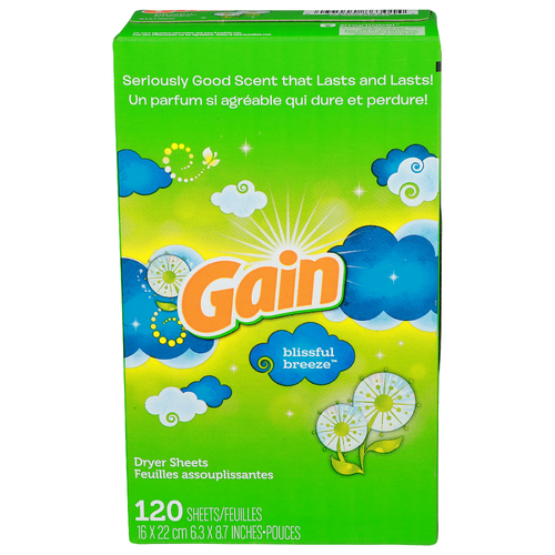 Gain Blissful Breeze Dryer Sheets - 120 Count
