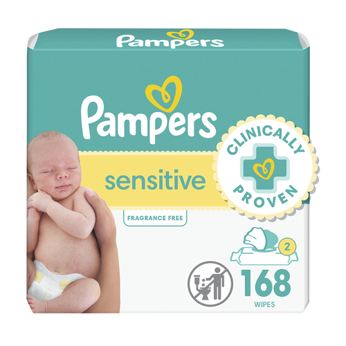 Pampers Sensitive Wipes - 168 Count Image 1 of 2