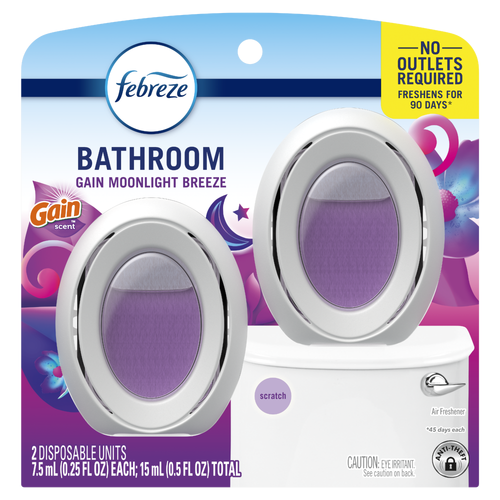 Febreze BATHROOM Gain Moonlight Breeze Air Freshener - 0.5 Ounce