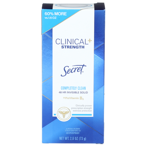 Secret Antiperspirant/Deodorant, Clinical, Complete Clean - 2.6 Ounce
