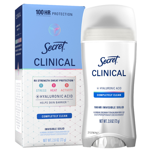 Secret Completely Clean Invisible Solid Antiperspirant - 2.6 Ounce Image 1 of 2