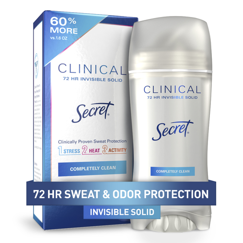 Secret Completely Clean Invisible Solid Antiperspirant - 2.6 Ounce Image 1 of 2