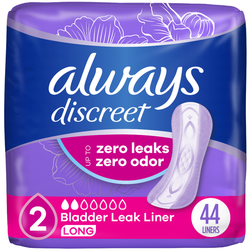 Always Discreet 2 Very Light Long Liners - 44 Count Image 1 of 2