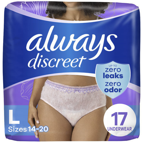 Always Discreet l Maximum Protection Underwear - 17 Count Image 1 of 2