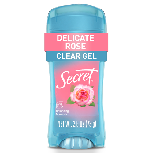 Secret Delicate Rose Clear Gel Antiperspirant Deodorant - 2.6 Ounce