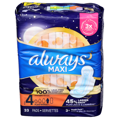 Always Jumbo Pack Maxi - 33 Count