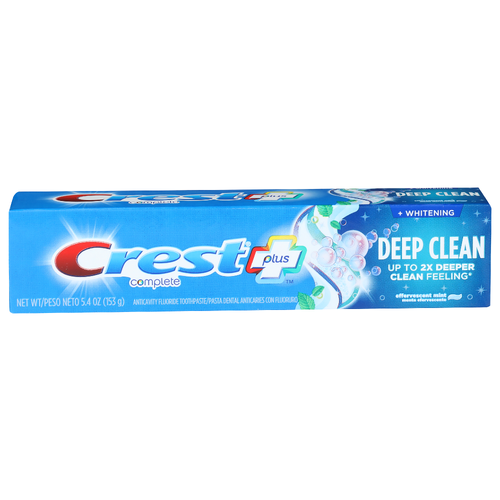 Crest Effervescent Mint Deep Clean + Whitening Complete Plus Anticavity Fluoride Toothpaste - 5.4 Ounce