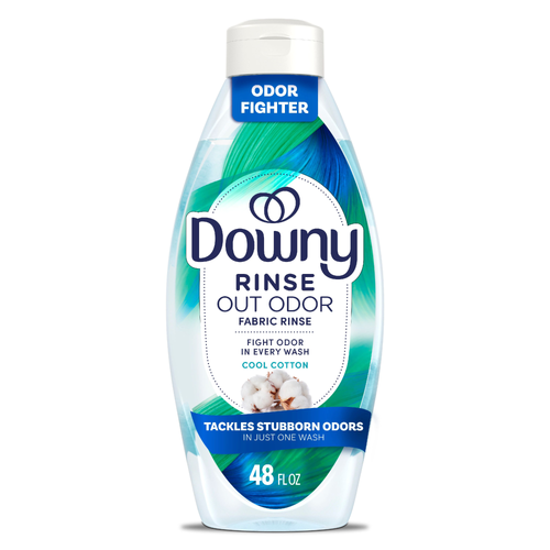 Downy Rinse & Refresh Laundry Odor Remover And Fabric Softener, Cool Cotton, ., Safe On All Fabrics, He Compatible - 48 Ounce