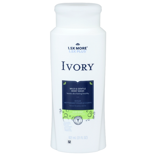 Ivory Aloe Mild & Gentle Body Wash - 621 ml