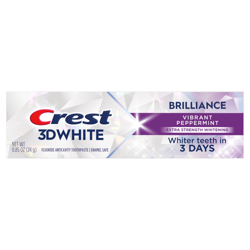 Crest 3D White Brilliance Vibrant Peppermint Whitening Toothpaste - 0.85 Ounce