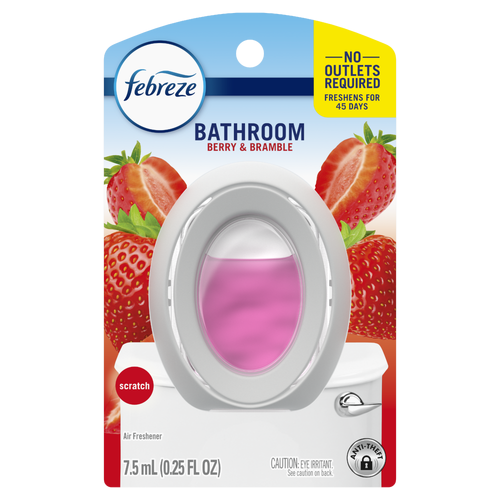 Febreze Bathroom Air Freshener, Berry & Bramble - 0.25 Ounce
