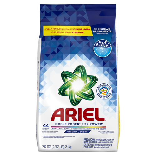 Ariel Powder Laundry Detergent, Original Scent, , 44 Loads - 70 Ounce