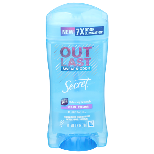 Secret Clean Lavender Out Last Antiperspirant Deodorant - 2.6 Ounce