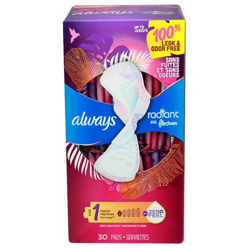 Always Radiant With Flexfoam - 30 Count