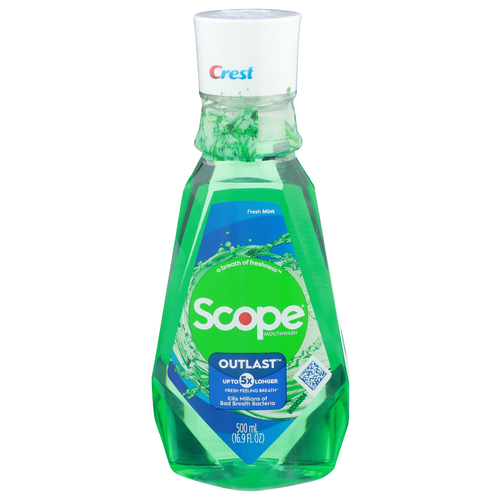 Crest Scope Fresh Mint Outlast Mouthwash - 500 ml