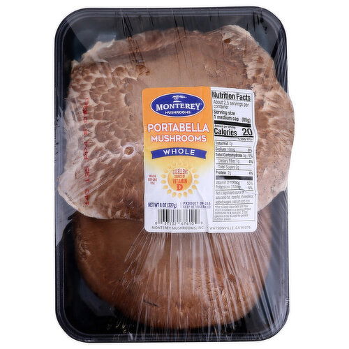 BROOKSHIRE'S Mushrms Mntry Grll a Bll Cps - 8 Ounce