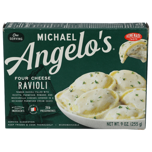 MICHAEL ANGELO'S Four Cheese Ravioli - 9 Ounce