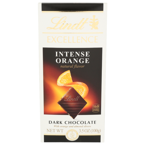 LINDT EXCELLENCE Bar Intense Orange - 3.5 Ounce