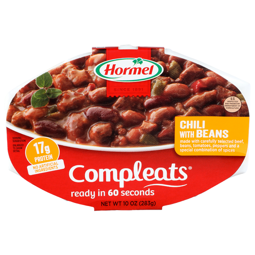 Hormel Chili With Beans Compleats - 10 Ounce
