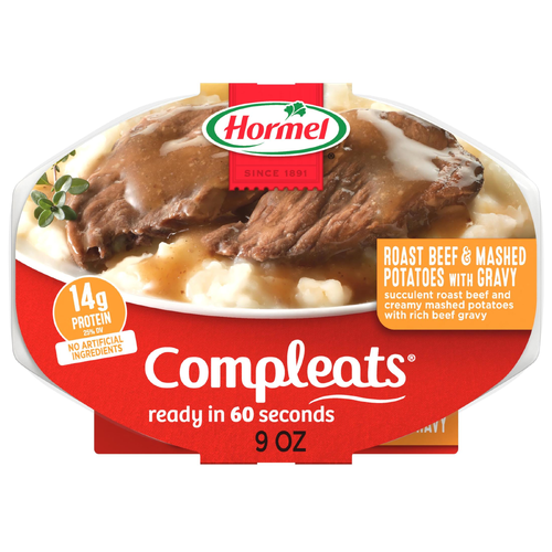 Hormel Compleats Roast Beef & Gravy With Mashed Potatoes - 9 Ounce Image 1 of 4