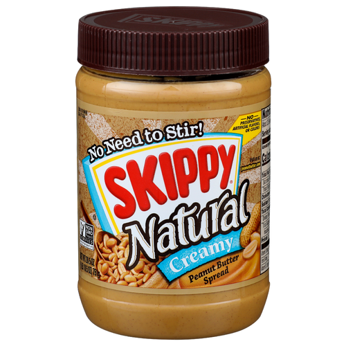Skippy Natural Creamy Peanut Butter Spread - 26.5 Ounce