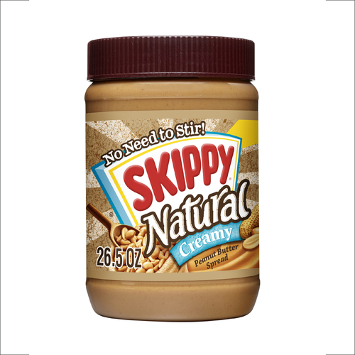 Skippy Natural Creamy Peanut Butter Spread - 26.5 Ounce