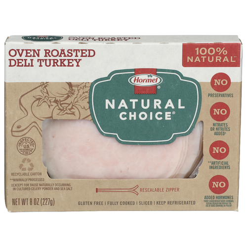 Hormel Natural Choice Oven Roasted Deli Turkey - 8 Ounce