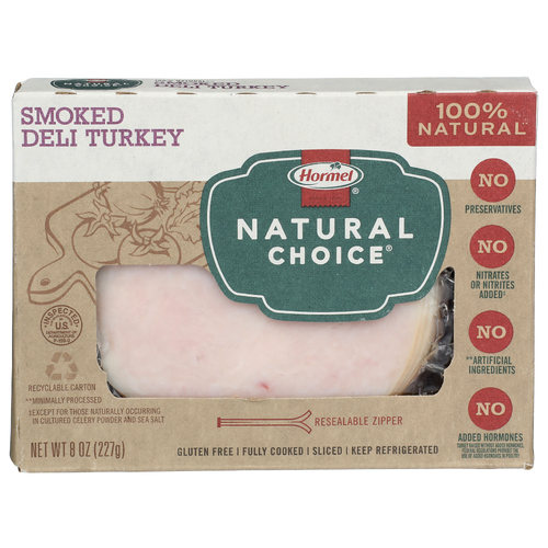 Hormel Natural Choice Sliced Smoked Deli Turkey - 8 Ounce