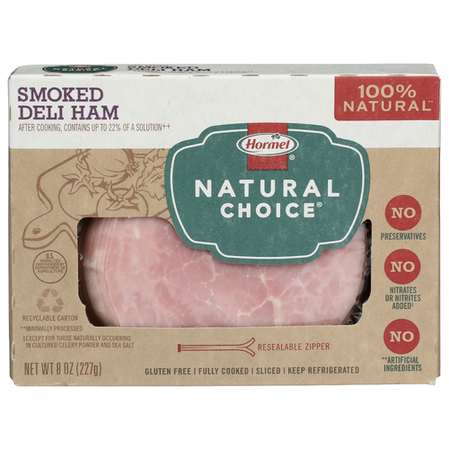 Hormel Natural Choice Sliced Smoked Deli Ham - 8 Ounce