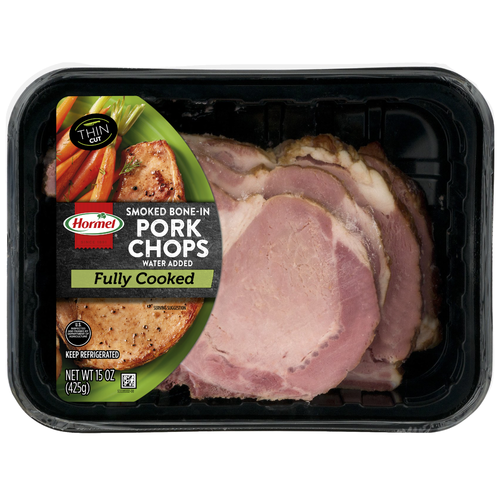 Hormel Bone In Smoked Pork Chop Sliced Thin - 15 Ounce Image 1 of 4