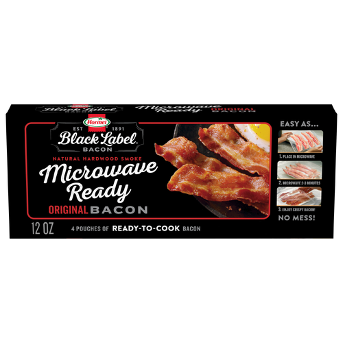 Hormel Black Label Microwave Ready Bacon - 12 Ounce Image 1 of 4