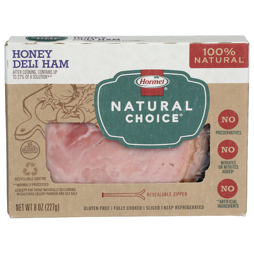 Hormel Honey Deli Ham Sliced Natural Choice - 8 Ounce